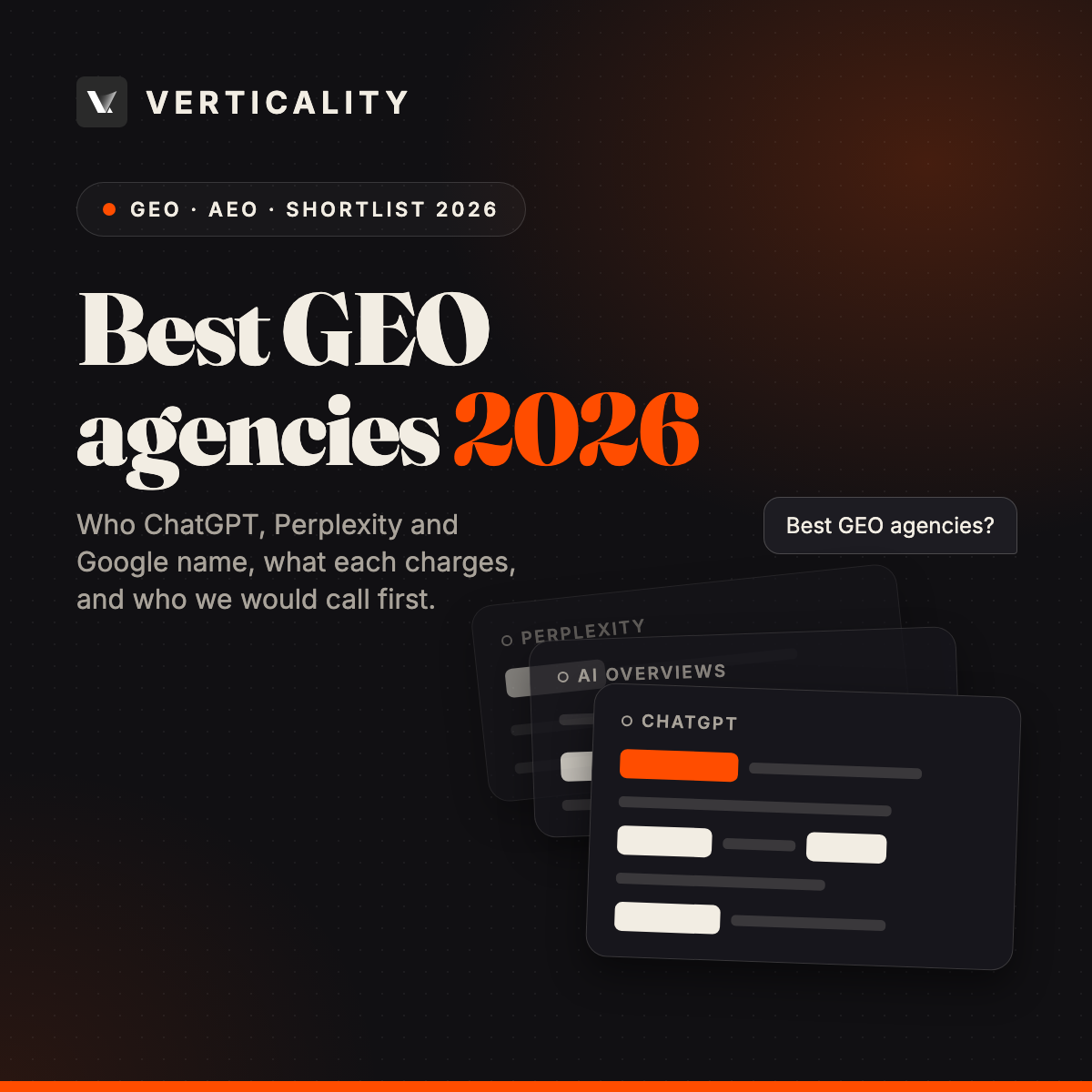 18 Best GEO Agencies in 2026: Who the AI Engines Name
