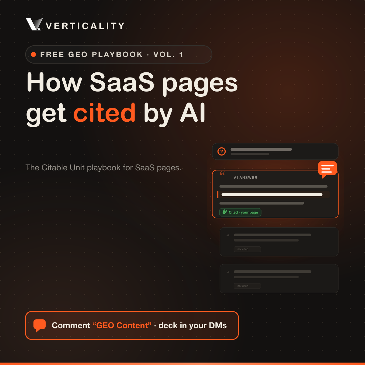 How SaaS Pages Get Cited by AI: The Citable Unit Playbook